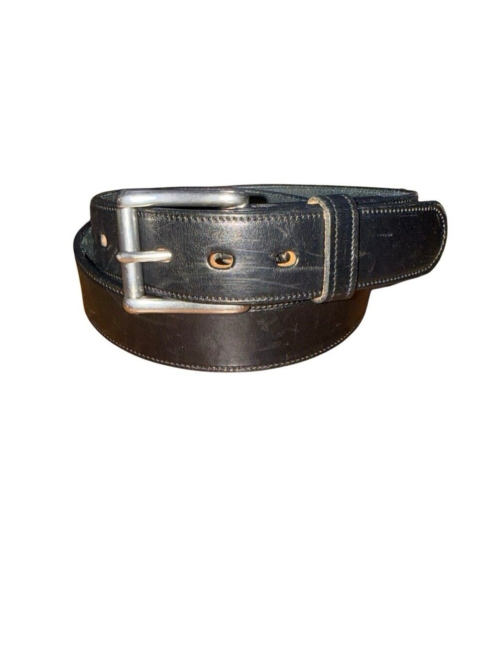 HANKS BELTS Made in USA "THE CANYON" 40" BLACK LEATHER 1.5" 100 Year Belts